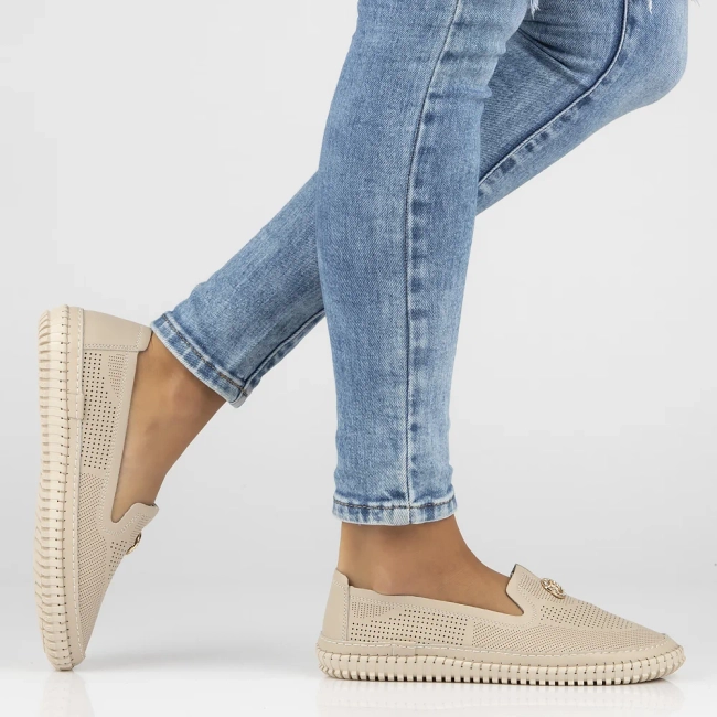 Leather shoes Filippo DP6838/25 BE beige