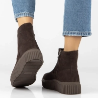 Leather ankle boots Filippo DBT8336/26 D BR dark brown