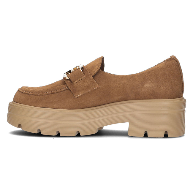 Leather shoes 20086 brown