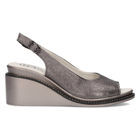 Leather sandals Filippo DS2150/21 GN dark nickel