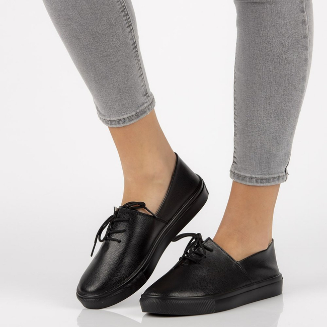 Leather shoes Filippo DP1321/20 BK black