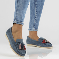 Leather loafers Filippo DP3512/22 NV navy blue