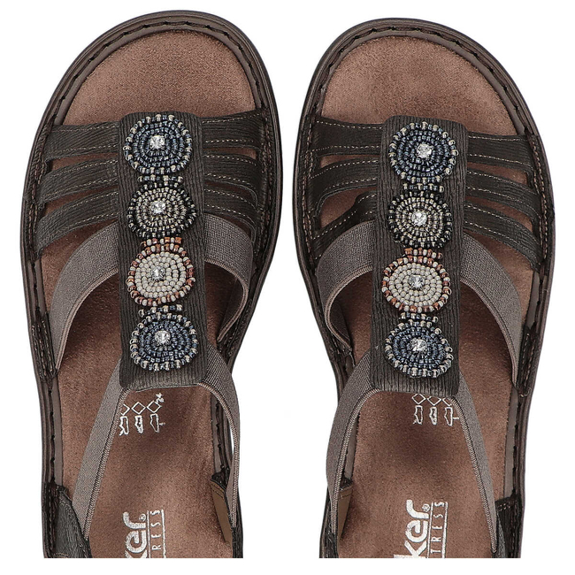 Sandały Rieker 608G9-45 Grey