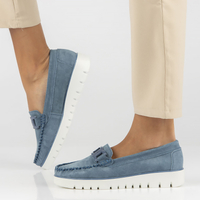 Leather loafers Filippo DP3334/23 NV navy