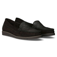 Loafers Filippo 10065 w.black + silver glitter