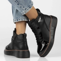 Leather ankle boots Filippo DBT6453/25 BK black