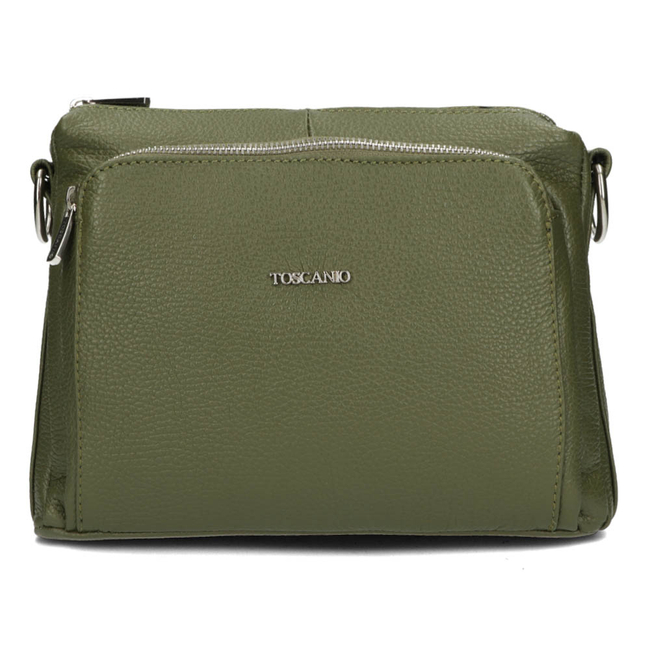 Handbag Toscanio Leather Messenger Bag E16 olive