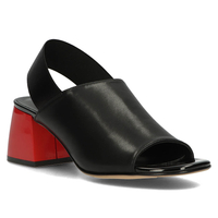 Leather sandals Filippo DS3729/22 BK black