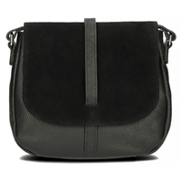 Torebka Toscanio Listonoszka Skórzana C42 czarna
