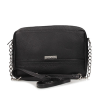 Handbag Toscanio Leather Messenger Bag B6 black