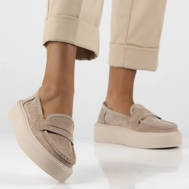 Leather shoes Filippo DP6152/24 BE beige