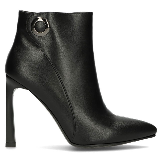 Botki Filippo na słupku DBT4119/22 BK czarne