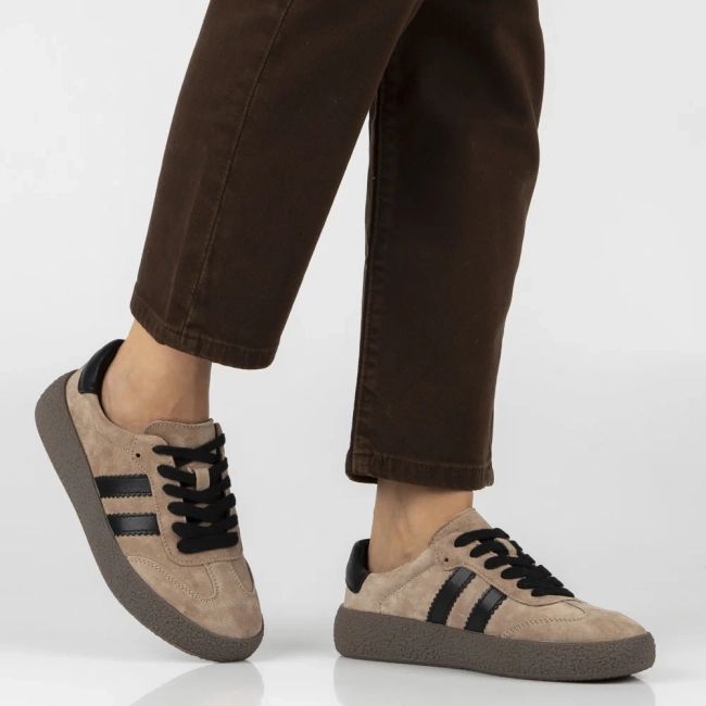 Leather sneakers Filippo DP7958/26 BE beige
