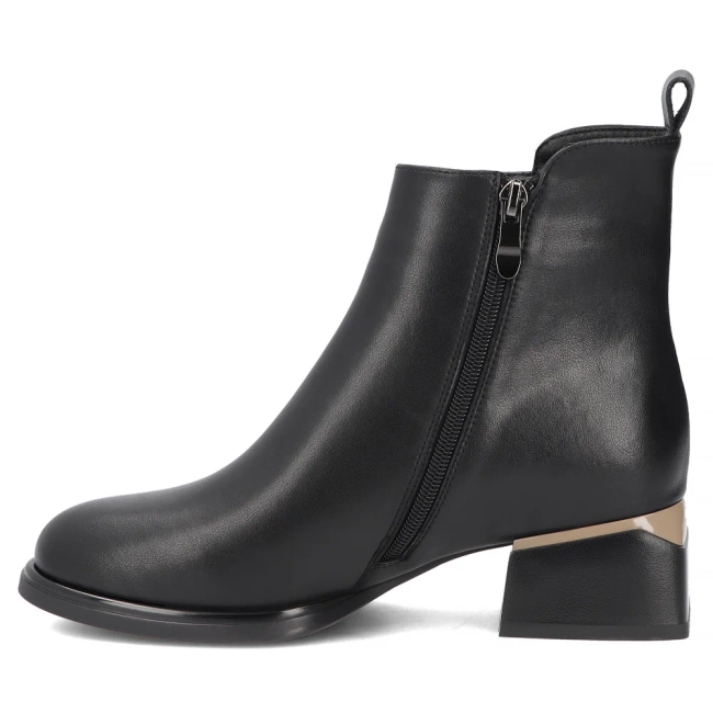 Leather ankle boots Filippo DBT8123/26 BK BE black