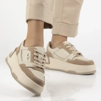 Leather sneakers Filippo DP7116/25 BE Beige