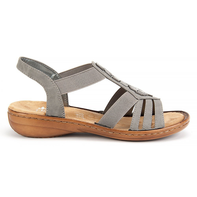 Sandały Rieker 60800-42 Grey