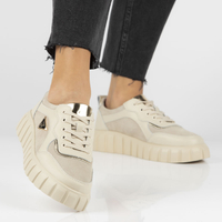 Leather sneakers Filippo DP4533/23 BE beige