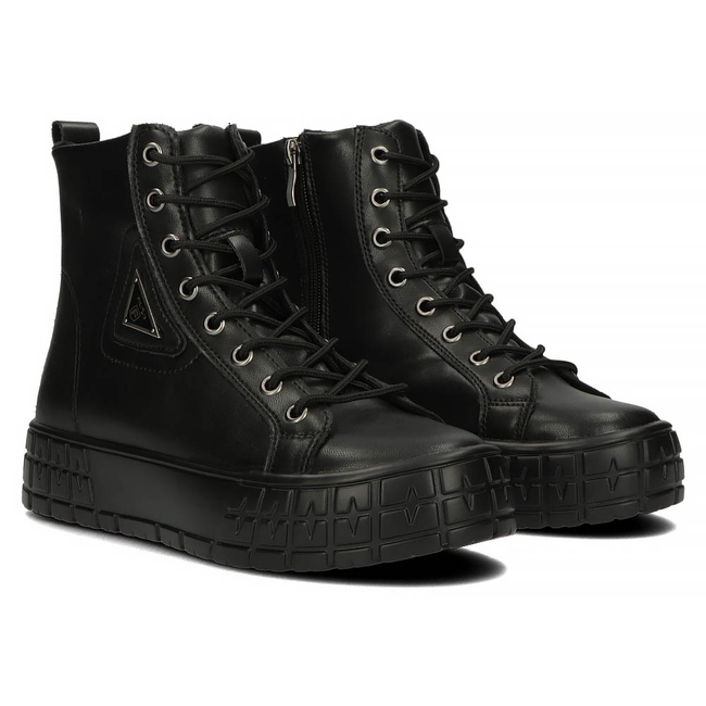 Skórzane trzewiki Filippo DBT3951/22 BK czarne