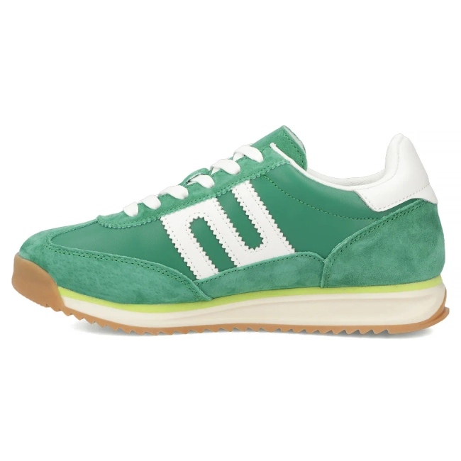 Skórzane sneakersy Filippo DP7686/26 GE zielone