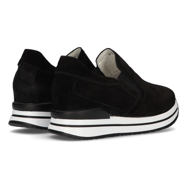 Skórzane sneakersy Filippo DP1512/21 Bk czarne