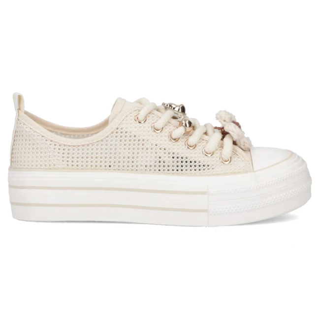 Sneakers beige up bold QY880-8 beige