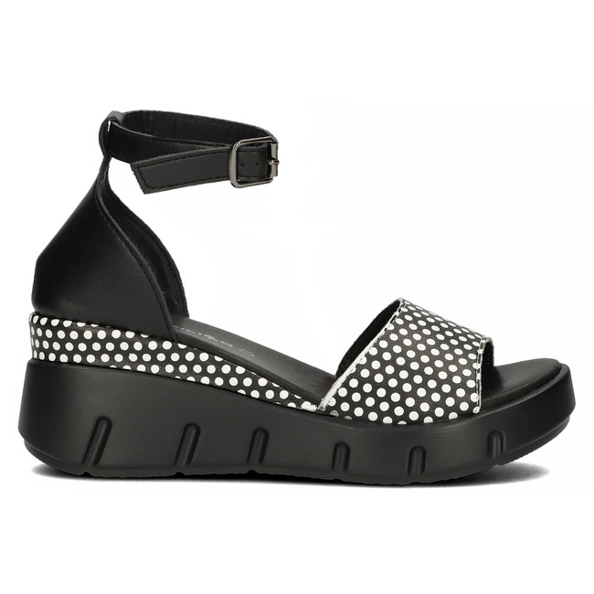 Leather sandals Filippo DS4455/23 BK KR black