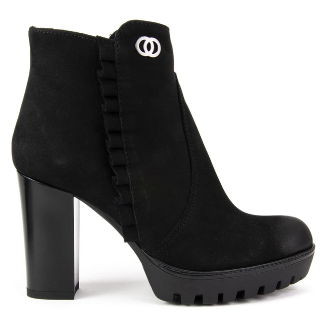 Botki Claudio Rosetti 440 Czarny Nubuk