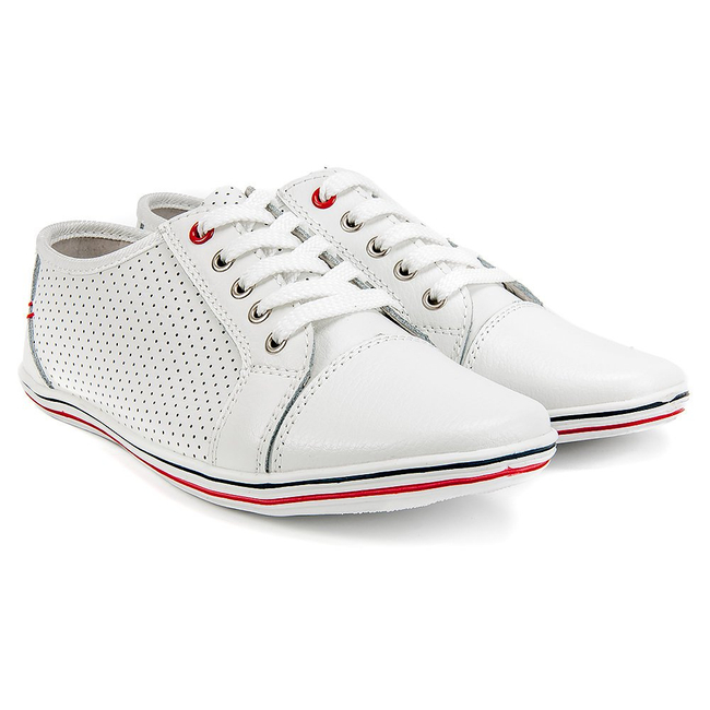 Półbuty FILIPPO DP009/18 WH białe