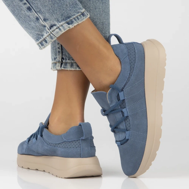 Leather sneakers Filippo DP6706/25 BL blue