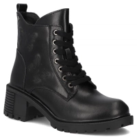 Leather ankle boots Filippo DBT7133/25 BK black