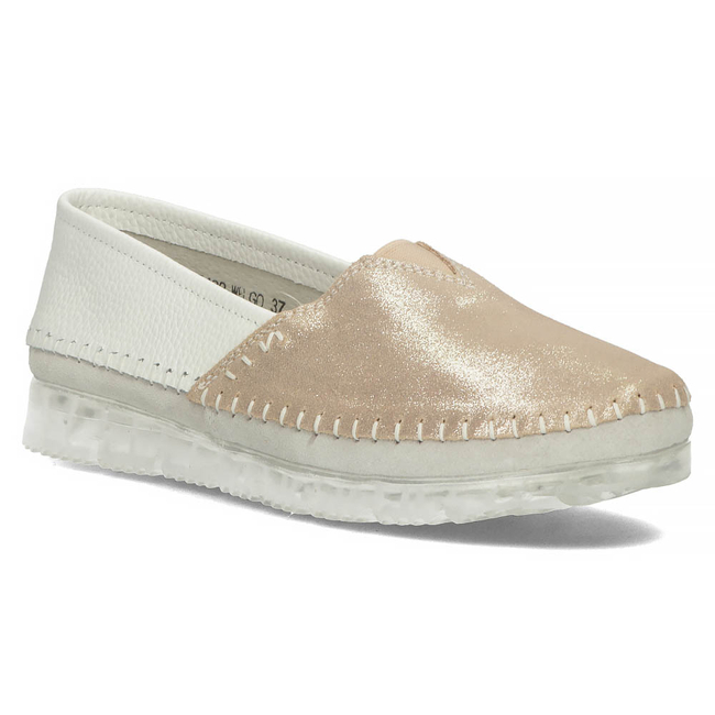 Leather shoes Filippo DP2147/22 WH GO white