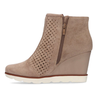 Botki na koturnie Filippo DBT2069/21 TP taupe