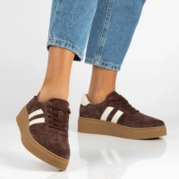 Leather sneakers Filippo DP6776/26 D BR brown