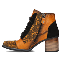 Leather ankle boots Filippo 05071 orange