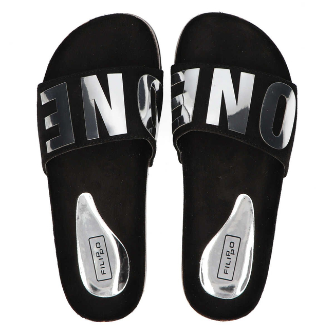 Slippers Filippo DK1374/20 BK black