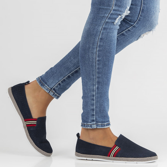 Leather shoes Filippo DP2309/22 NV navy blue