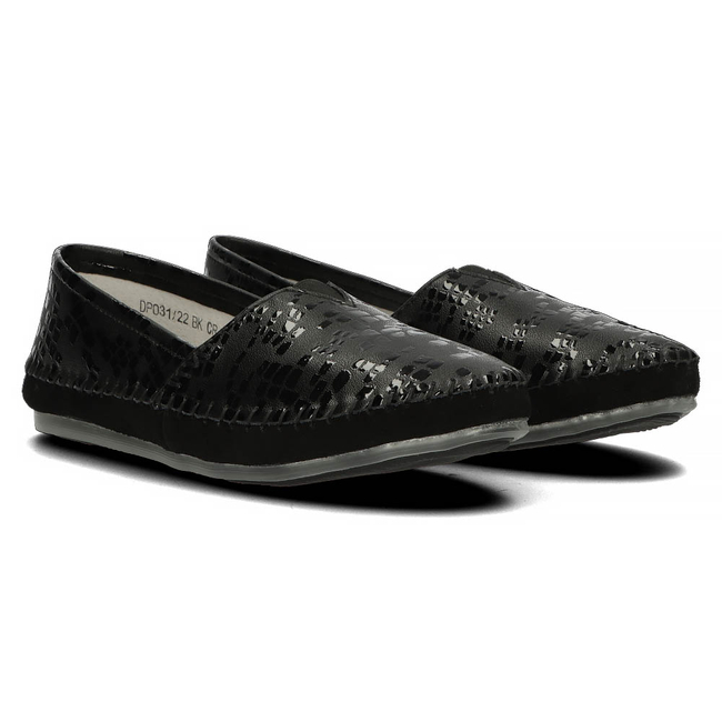 Leather shoes Filippo DP031/22 BK CR black