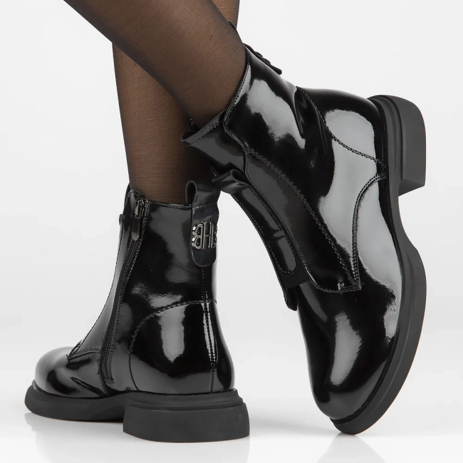 Leather ankle boots Filippo DBT6540/25 BK black