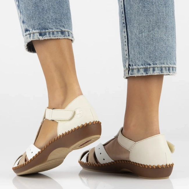 Sandals Rieker M1655-61 beige
