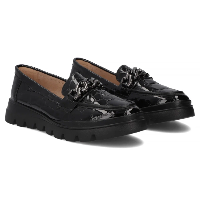 Leather shoes Filippo DP8004/26 BK black