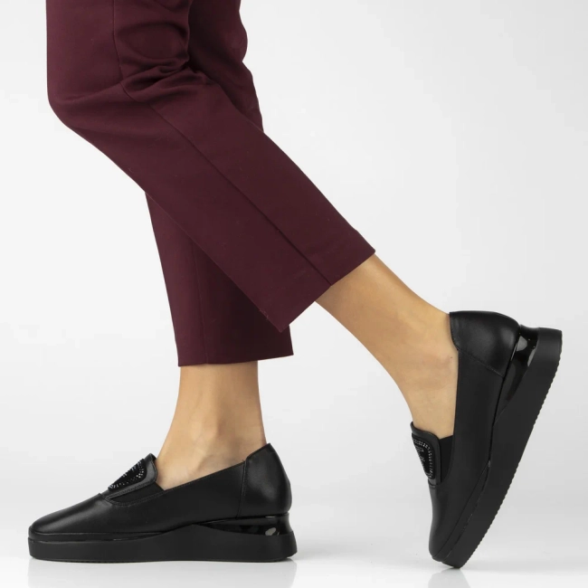 Leather shoes Filippo DP7396/25 BK black