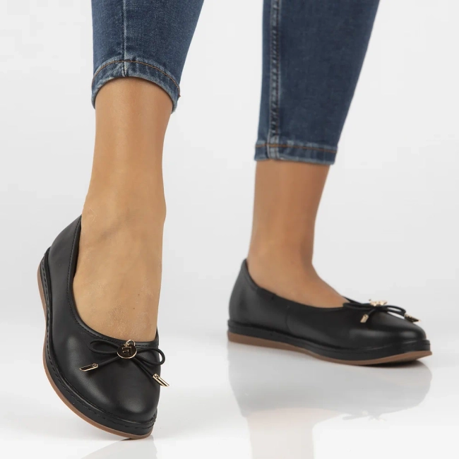 Leather ballerinas Filippo DP6856/25 BK black
