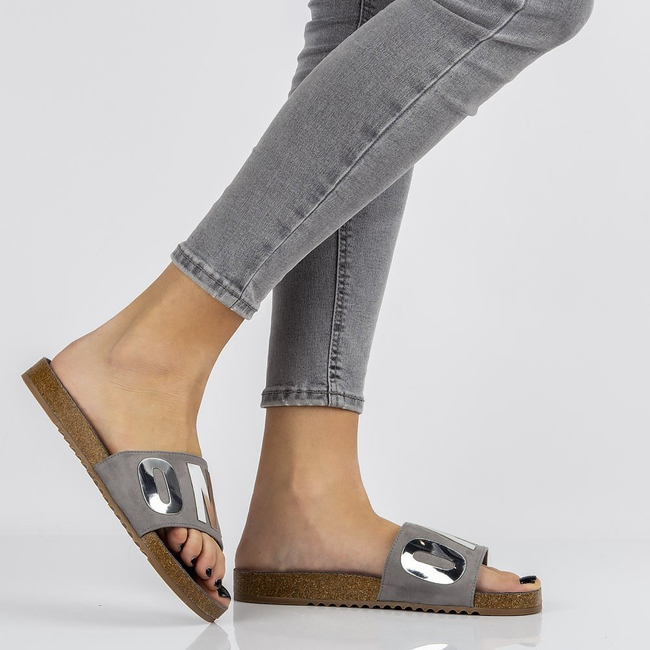 Slippers Filippo DK1374/20 GR gray