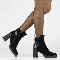 Leather ankle boots Filippo DBT6420/24 BK black