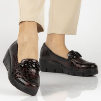 Leather shoes DP4128/23 BG burgundy