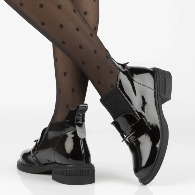 Leather ankle boots Filippo DBT7313/25 BK black