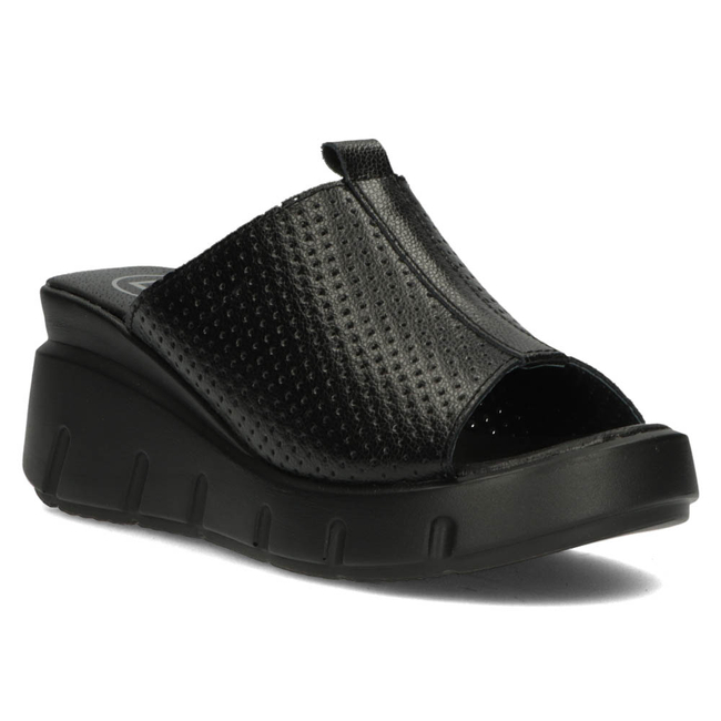 Leather flip-flops Filippo DK3594/22 BK black