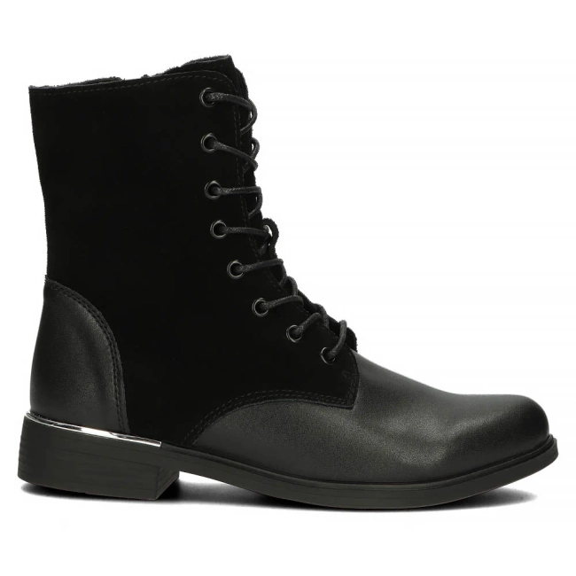 Leather ankle boots Filippo DBT3229/23 BK LI black