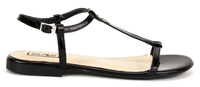 Sandals Filippo 1257 Black Lacquer Pearls