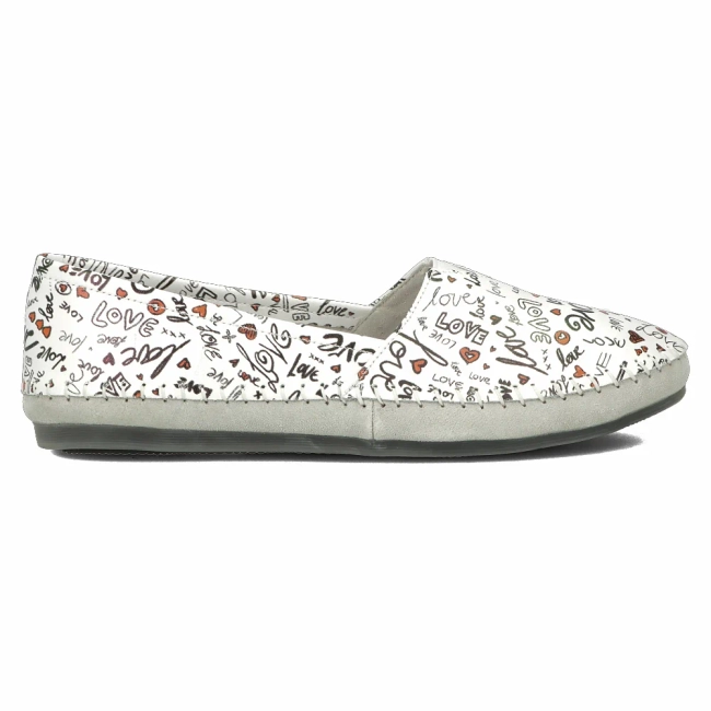 Skórzane półbuty Filippo DP031/24 WH MLT białe